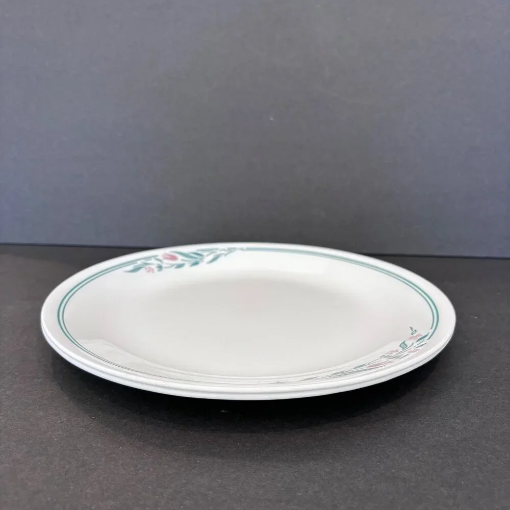 Vtg‎ Corelle Rosemary Rosemarie Dinner Plate Plates Set 2 10.25